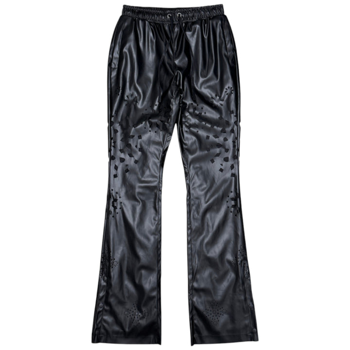 Gunzinii PU Button Up And Pant SET Black