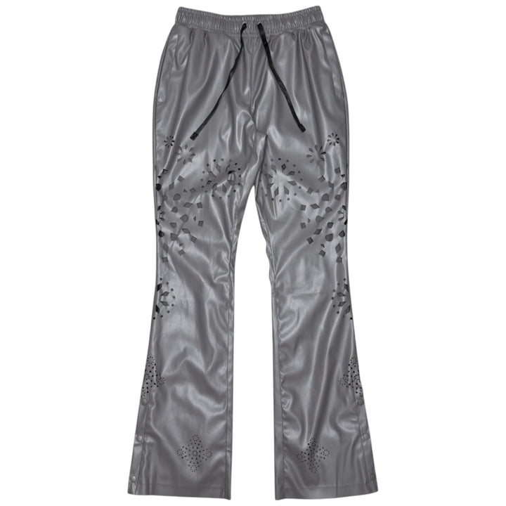 Gunzinii PU Button Up And Pant SET Light Grey
