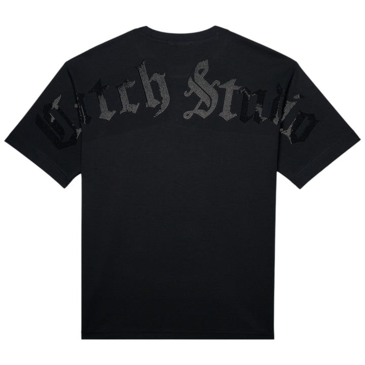 Catch Crystal Line Tee Mono Black