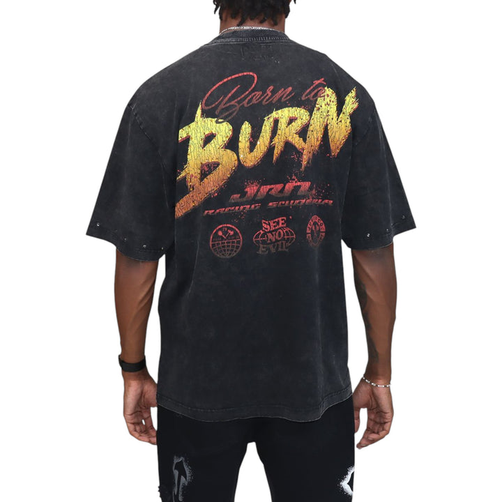 Juren Born To Burn Tee Big & Tall Black