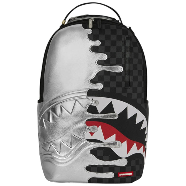 Sprayground Silver Side Drip Backpack