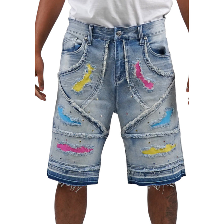 Juren In The Trenches Denim Shorts