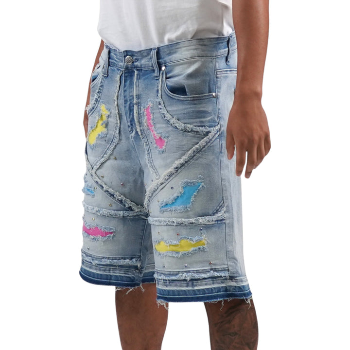 Juren In The Trenches Denim Shorts