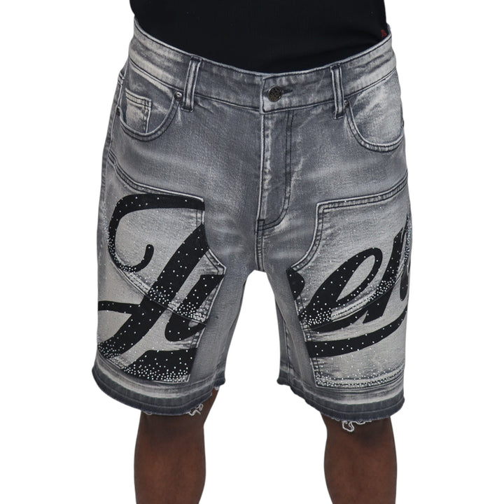 Juren Branded Denim Short Big & Tall
