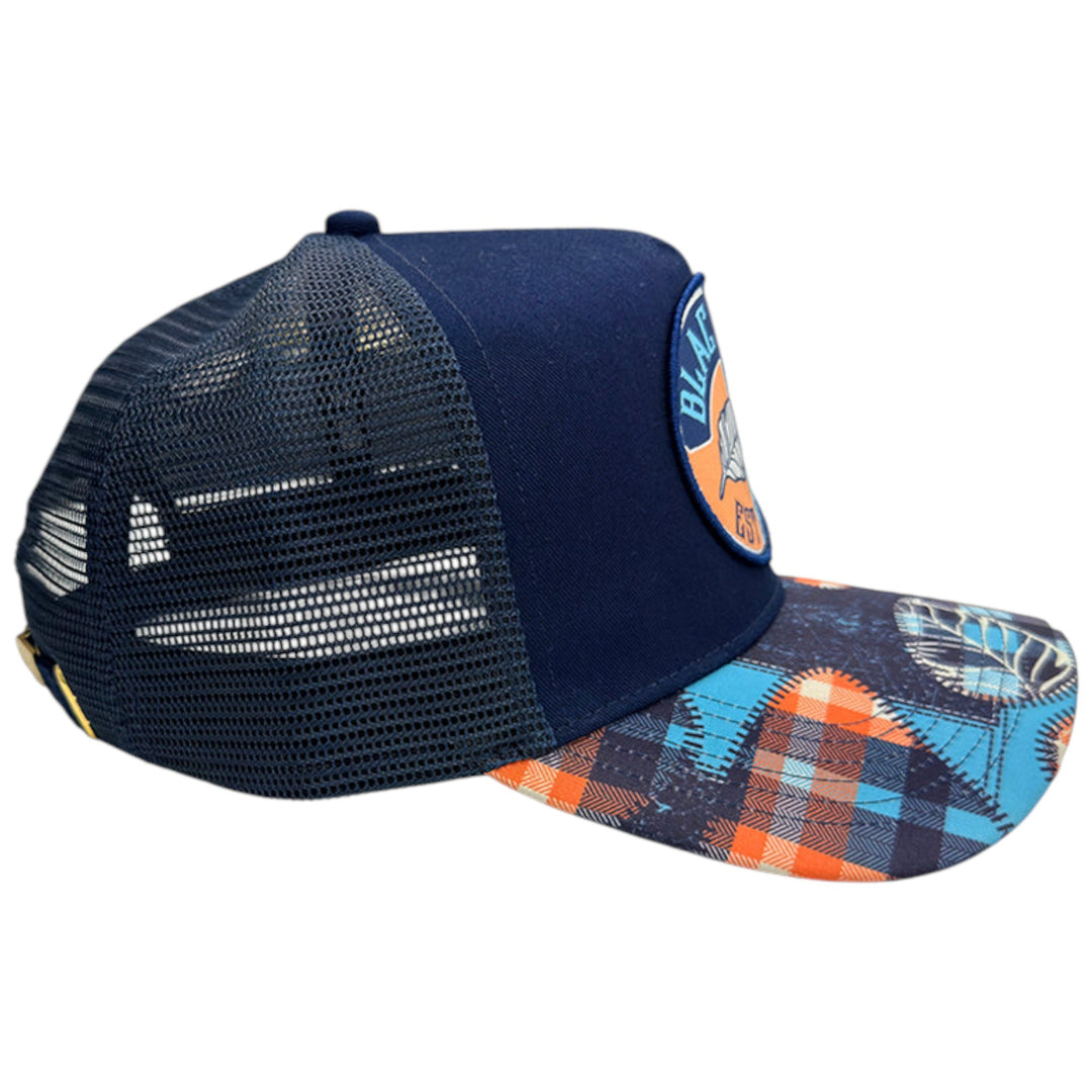 Blac Leaf Signature Leaf Plaid Trucker Hat