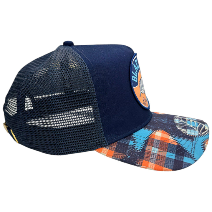 Blac Leaf Signature Leaf Plaid Trucker Hat