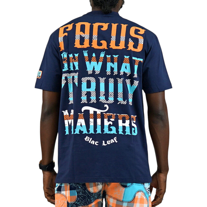 Blac Leaf Signature Premium Leaf T-Shirt Navy