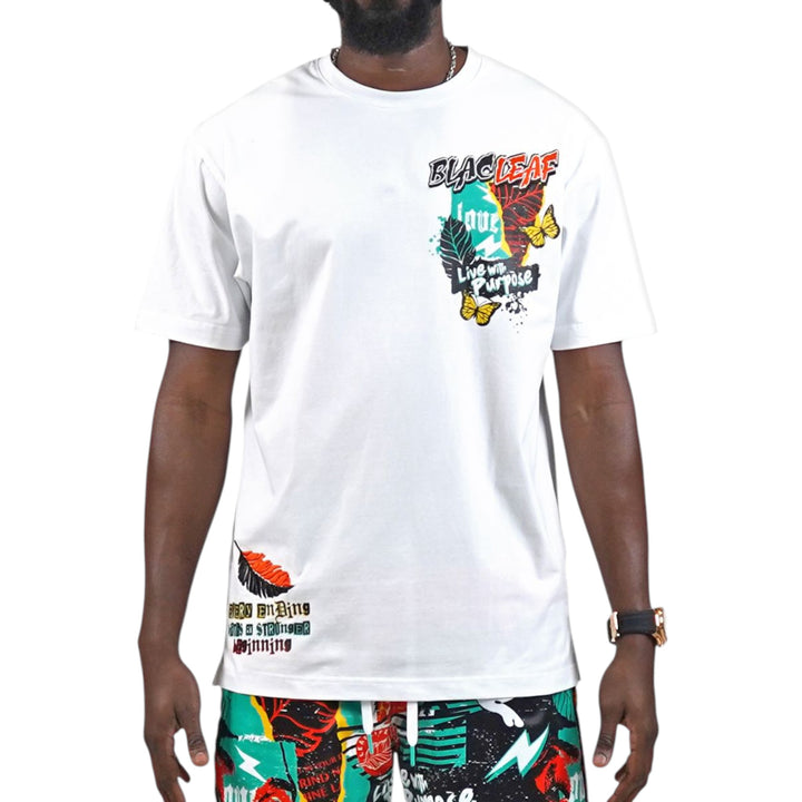 Blac Leaf Stronger Beginning T-Shirt Big & Tall