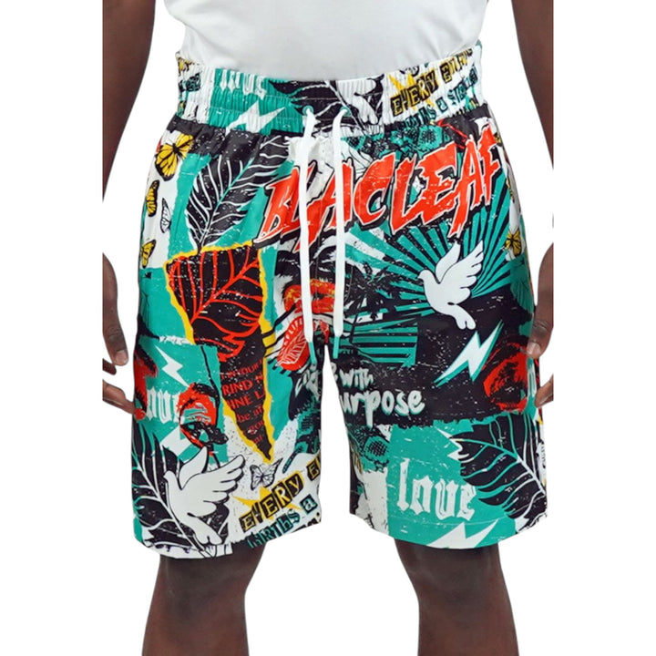 Blac Leaf Reborn AOP Short Big & TALL