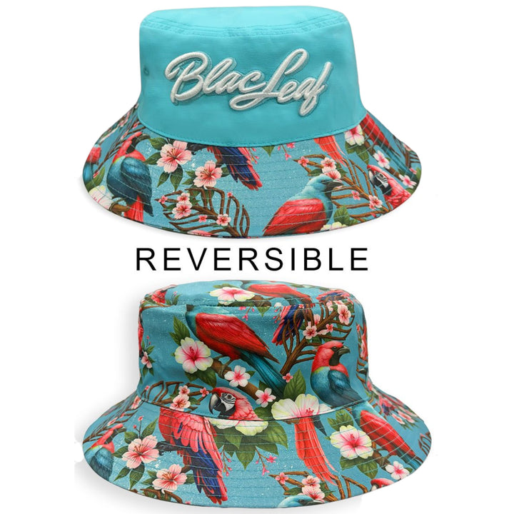 Blac Leaf Tropical Arrangement Bucket Hat
