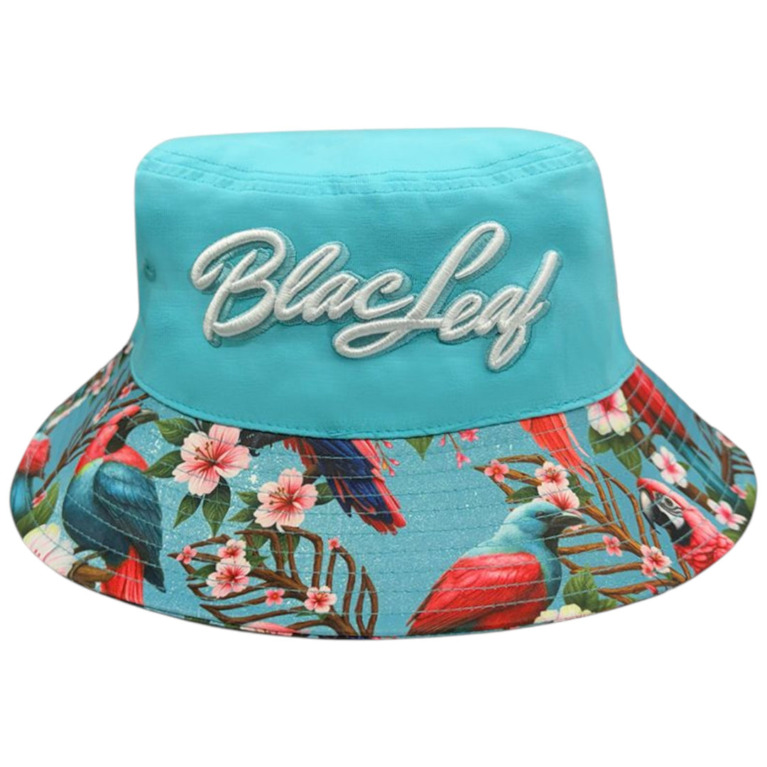 Blac Leaf Tropical Arrangement Bucket Hat