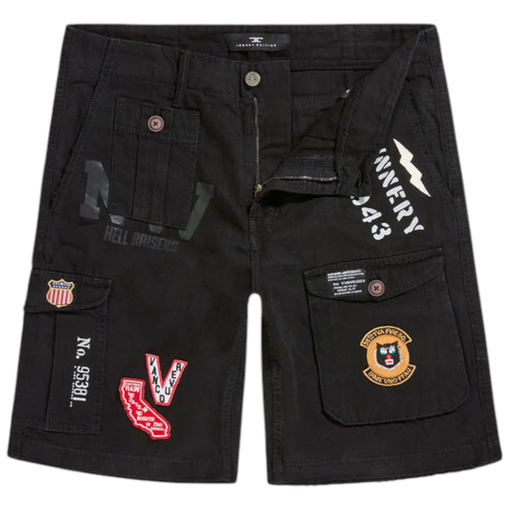 Jordan Craig Hell Raiser Cargo Shorts Black