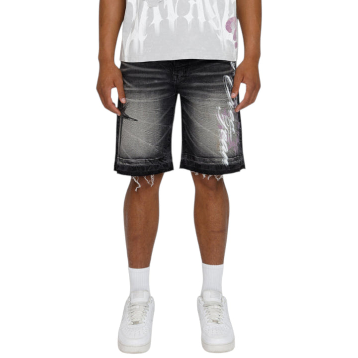 Smoke Rise Faith Over Fear Short Shale Black