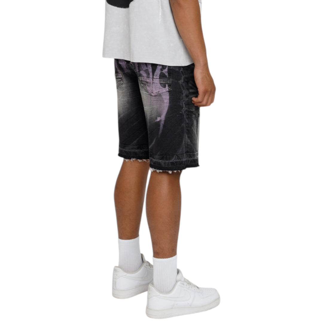 Smoke Rise Faith Over Fear Short Shale Black