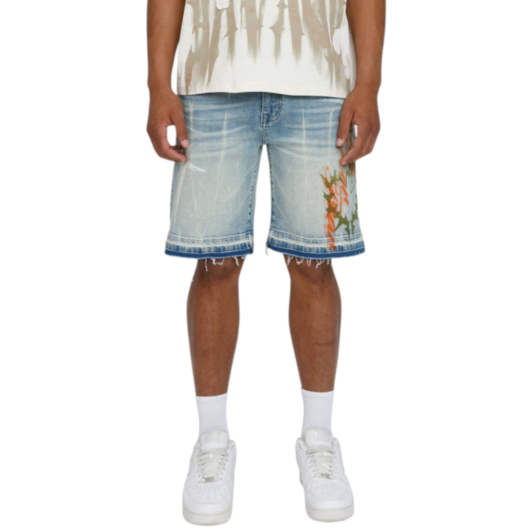 Smoke Rise Faith Over Fear Short Voss Blue