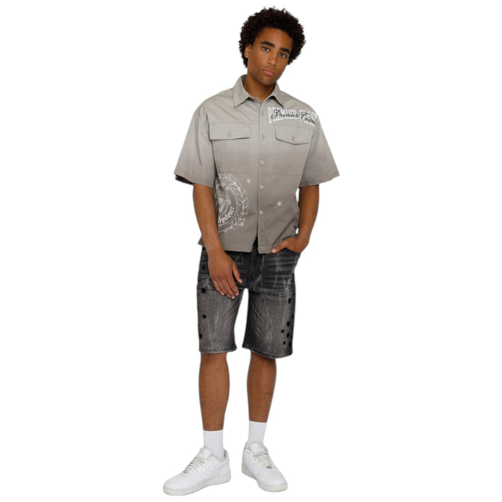 Smoke Rise Premier Class SS Button Up Dove