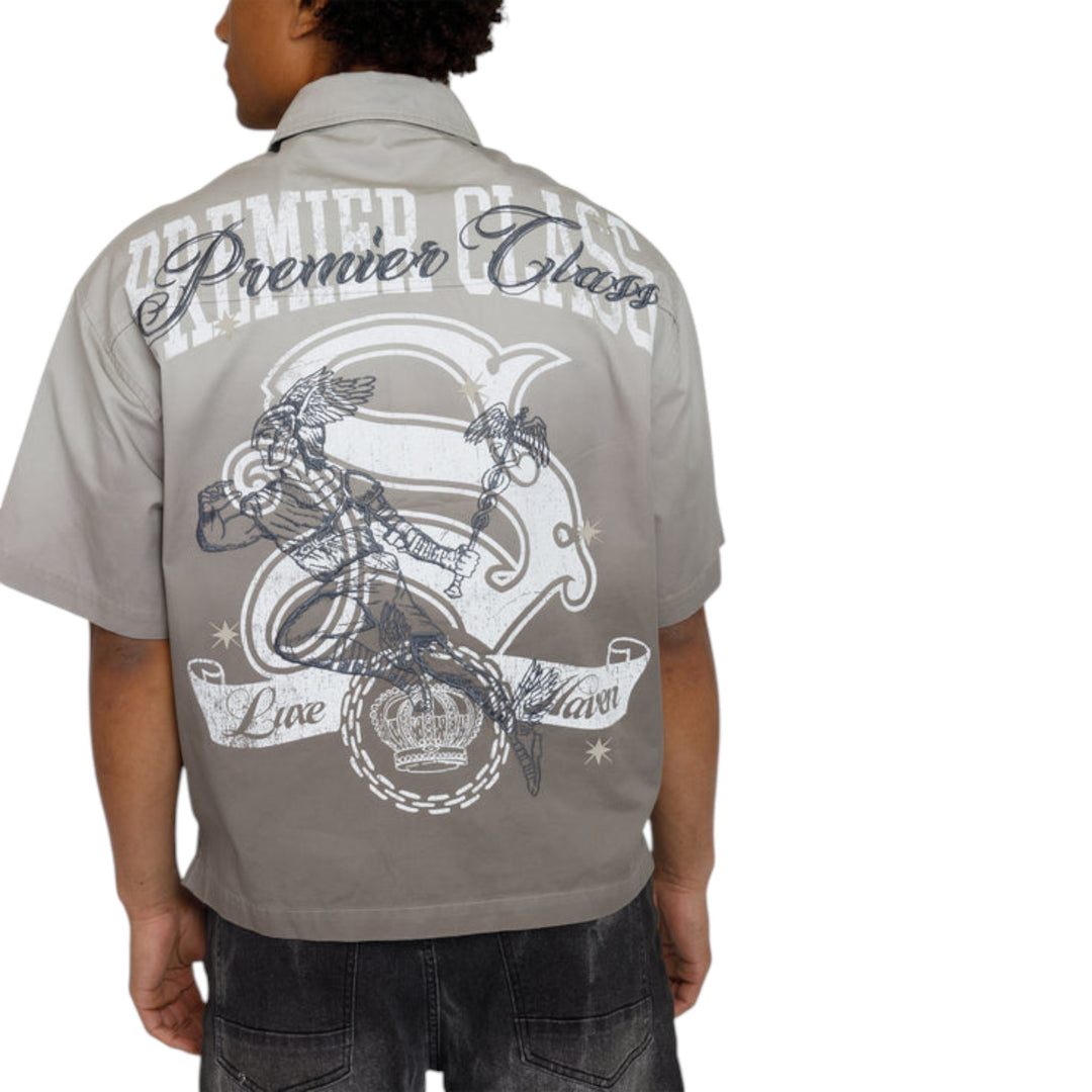 Smoke Rise Premier Class SS Button Up Dove