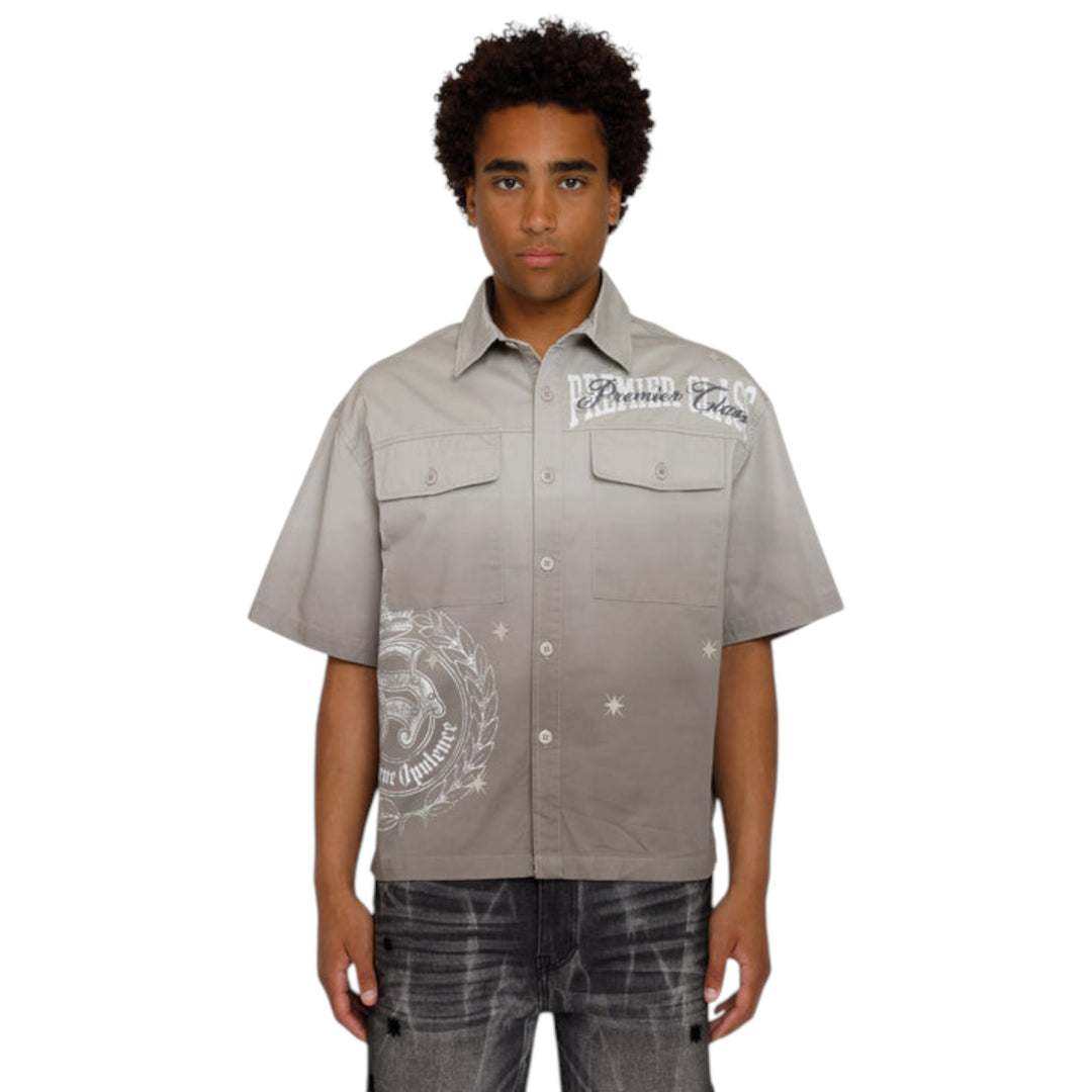 Smoke Rise Premier Class SS Button Up Dove