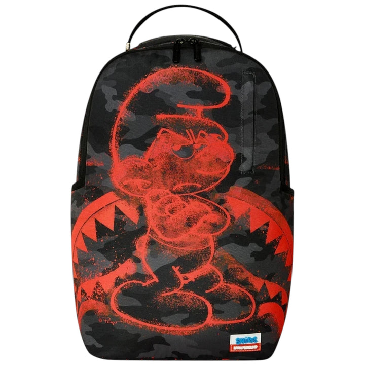 Sprayground SMURFS RED STENCIL DLXSR BACKPACK