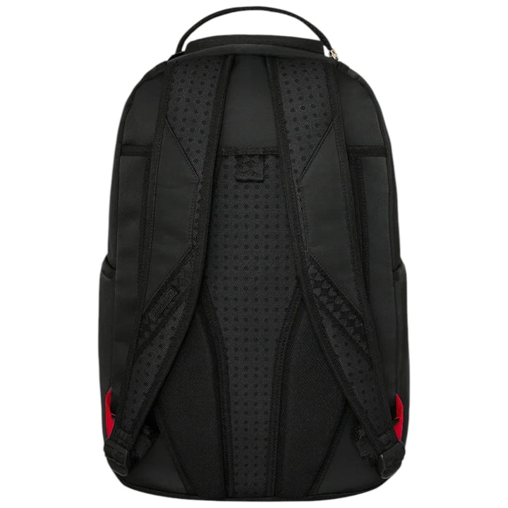 Sprayground SHARK CENTRAL BLACK NYLON CAMO EMBOSSED SHARK DLXSR BACKPACK