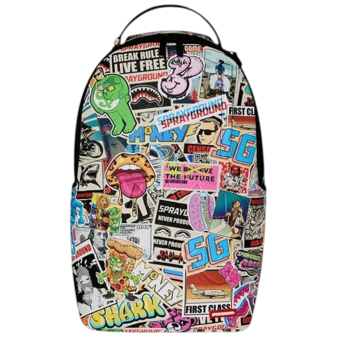 Sprayground PUNK STICKER SHARK DLXSV BACKPACK