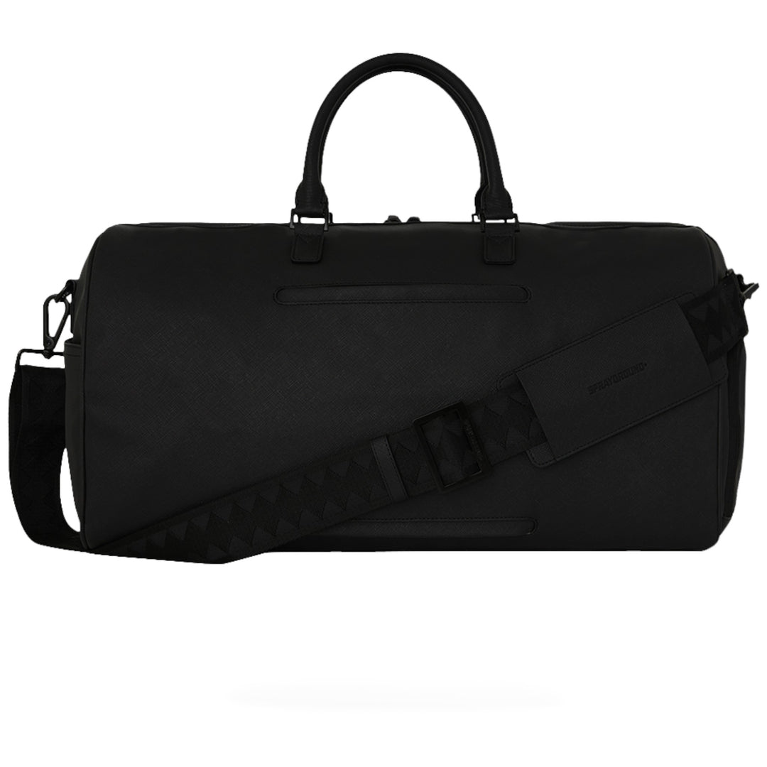 Sprayground BLACKED OUT EMBOSSED GOLD TOOTH DUFFLE