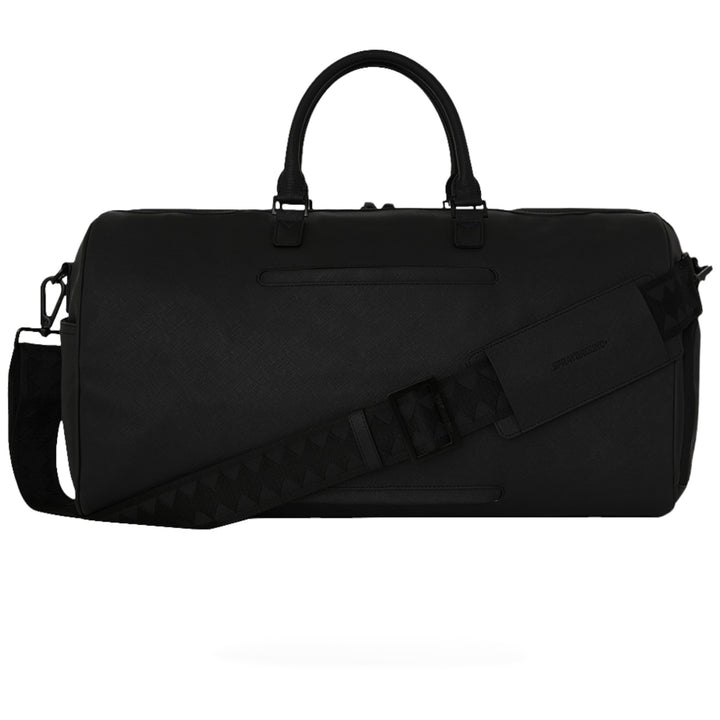 Sprayground BLACKED OUT EMBOSSED GOLD TOOTH DUFFLE
