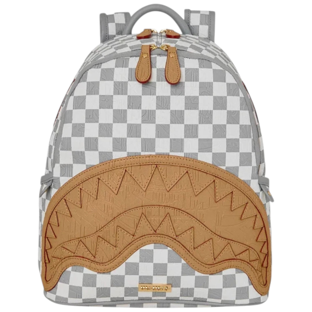 Sprayground EMBOSSED CHECK CREAM SAVAGE