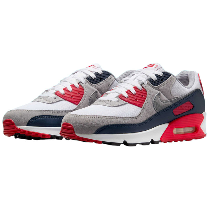 Nike Air Max 90 “USA” White, Cool Grey, University Red