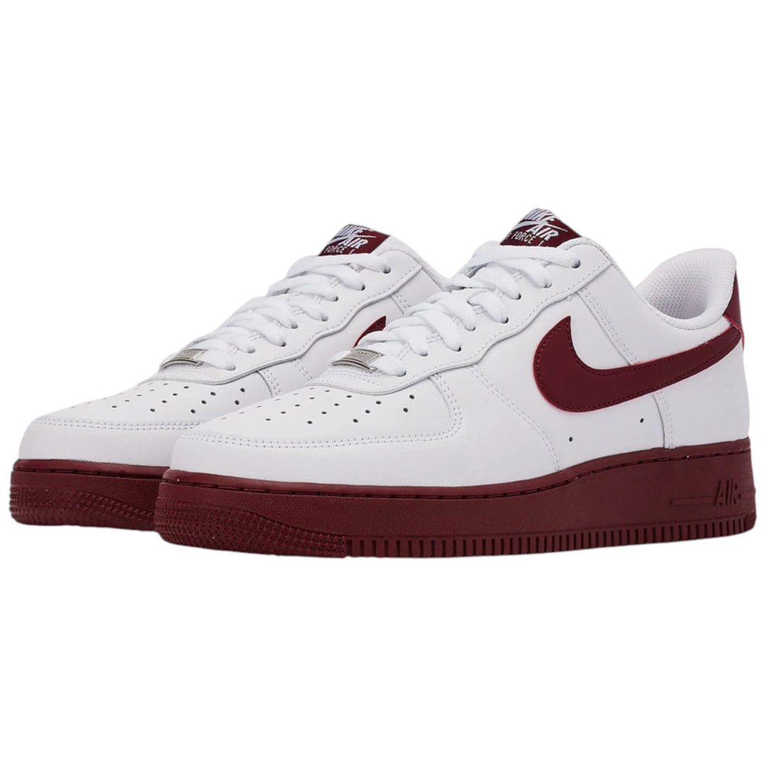 Nike Air Force 1 07 White And Team Red