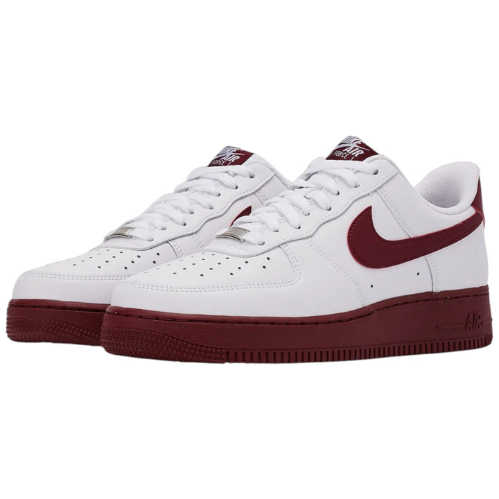 Nike Air Force 1 07 White And Team Red