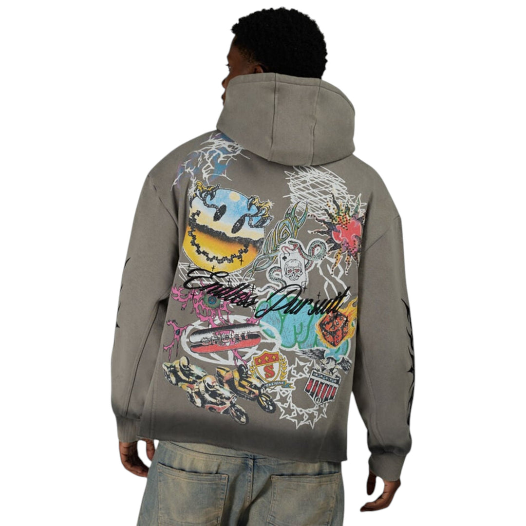 Smoke Rise Endless Pursuit Studded Hoodie December Sky