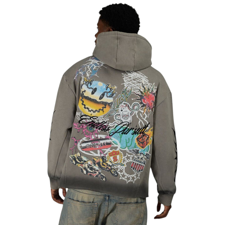 Smoke Rise Endless Pursuit Studded Hoodie December Sky