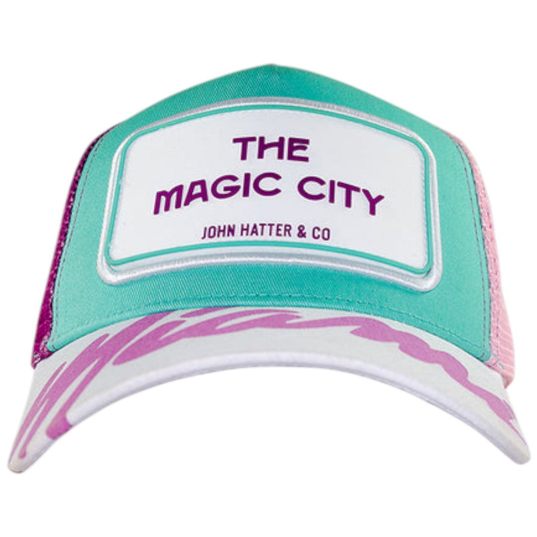 John Hatter Magic City Miami Hat Purple Teal