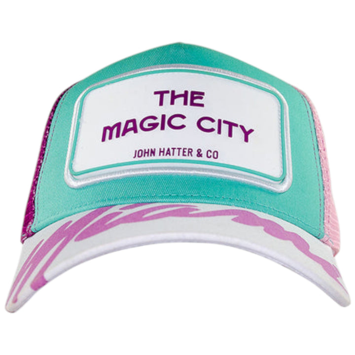 John Hatter Magic City Miami Hat Purple Teal