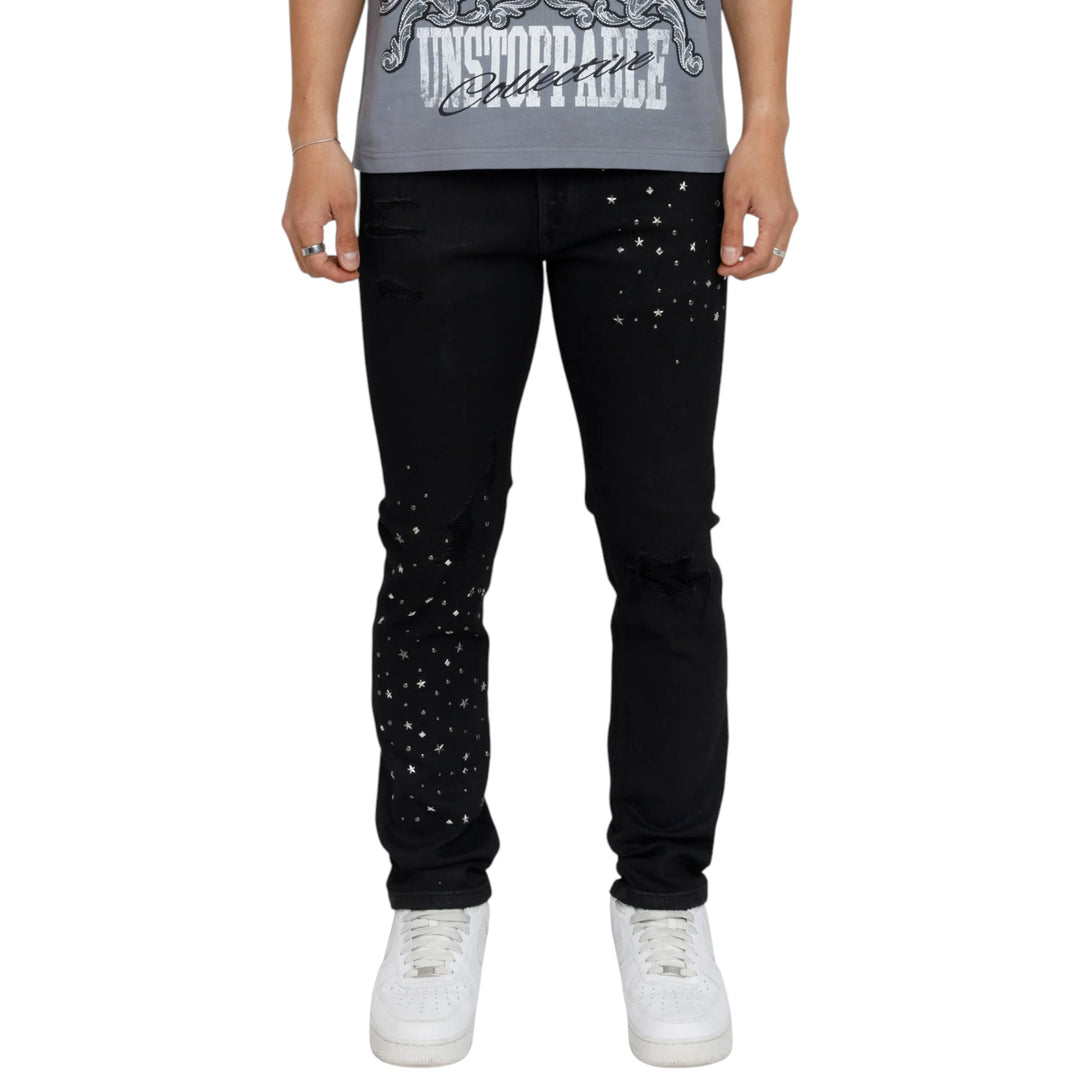 Smoke Rise Rise To Reign Jeans Glow Black