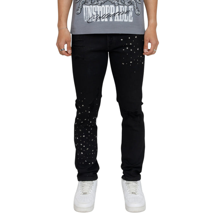 Smoke Rise Rise To Reign Jeans Glow Black