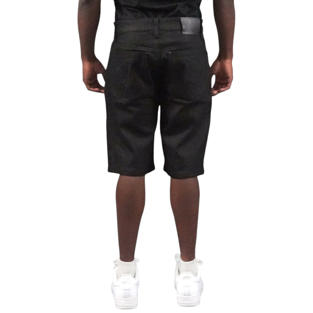 Juren Risk It All Denim Shorts Big & Tall Black Wash