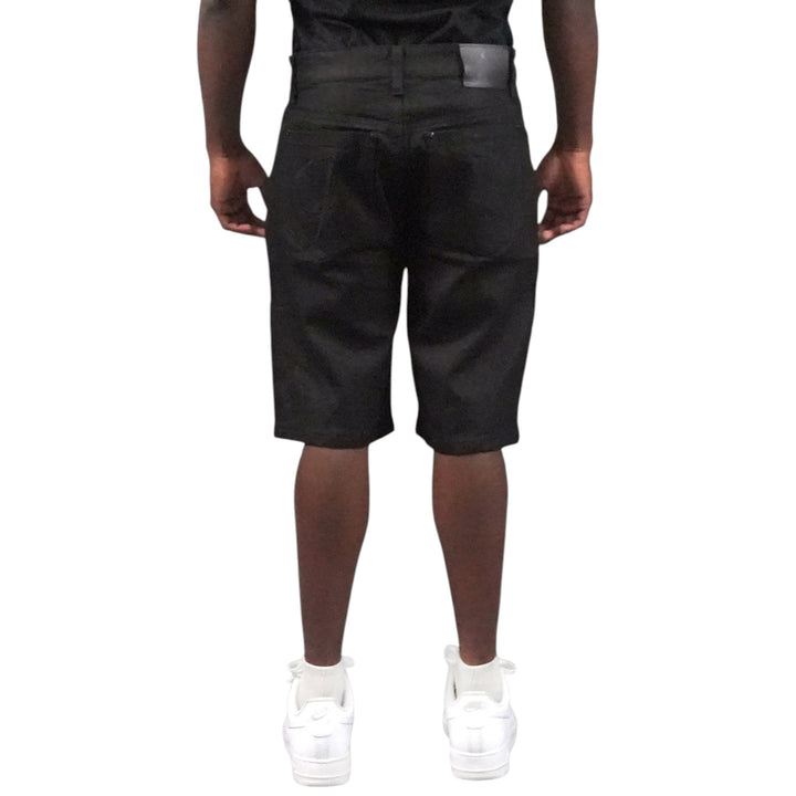 Juren Risk It All Denim Shorts Big & Tall Black Wash