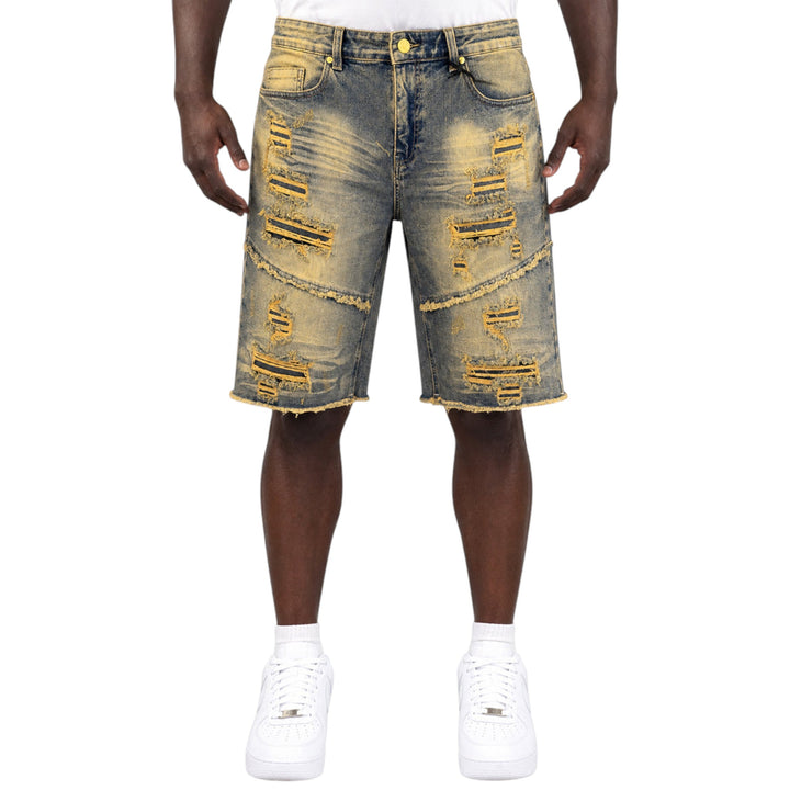 Juren Playing For Keeps Denim Shorts Big & Tall Antique Wash