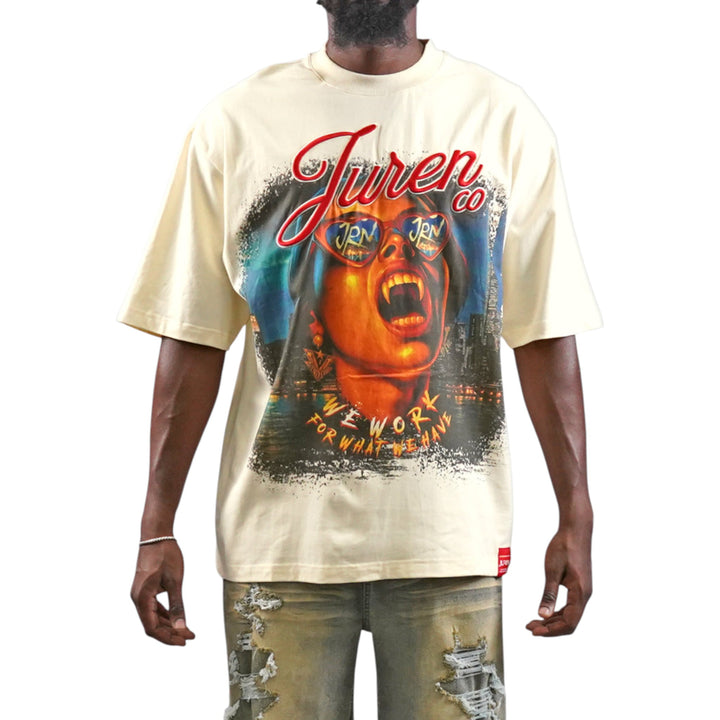 Juren Beware Of The Blood Suckers Cream Shirt