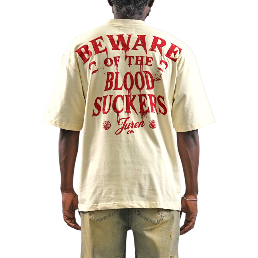 Juren Beware Of The Blood Suckers Cream Shirt
