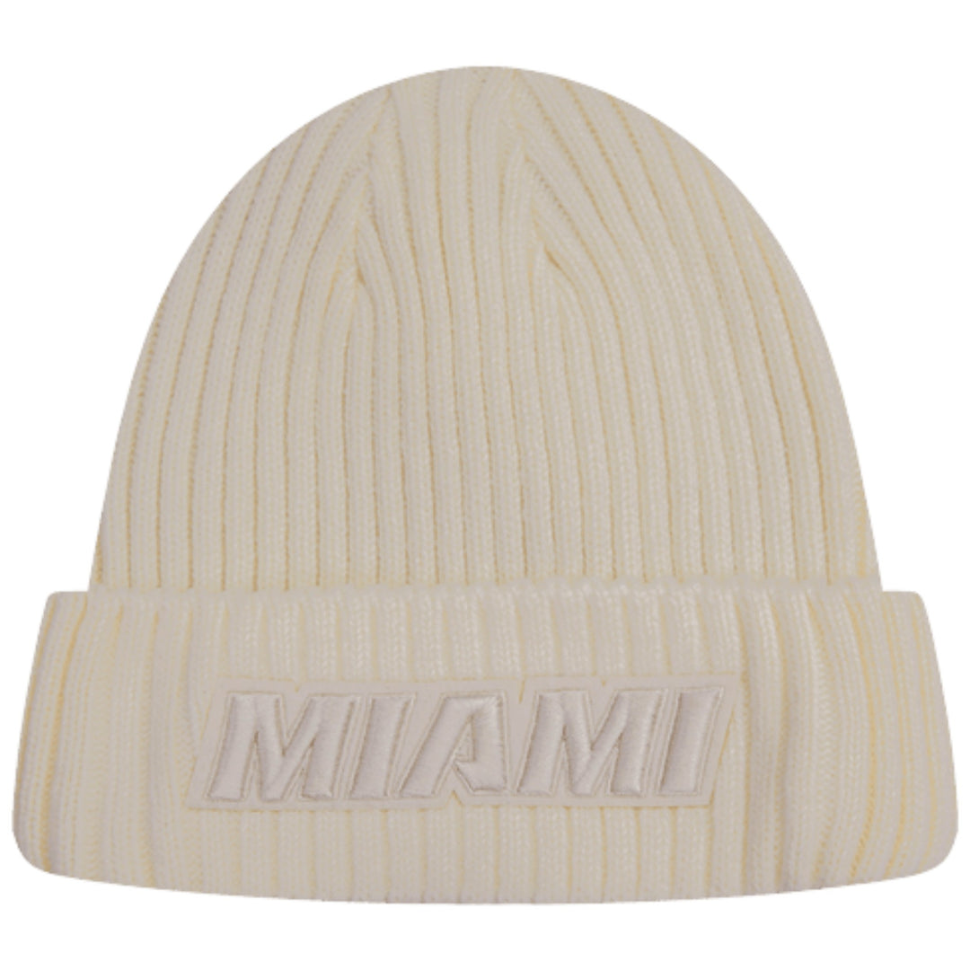Pro Standard Miami Heat Beanie Eggshell