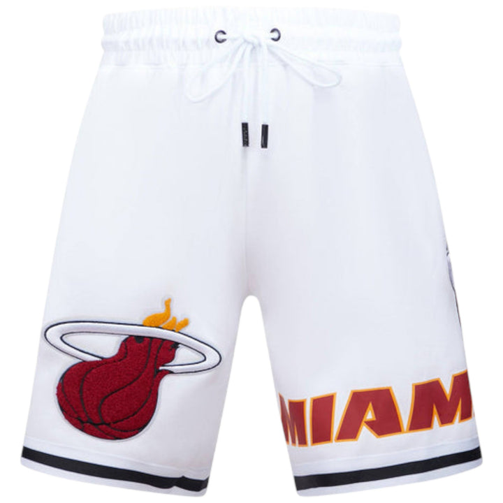 Pro Standard Miami Heat Classic Chenille DK Short White