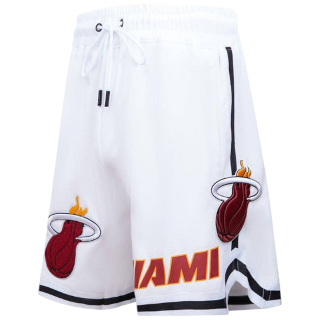 Pro Standard Miami Heat Classic Chenille DK Short White