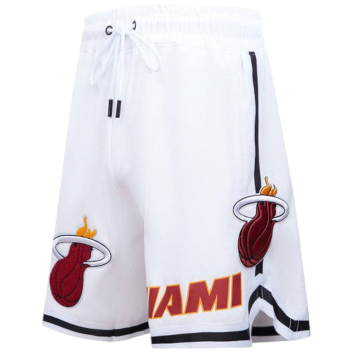 Pro Standard Miami Heat Classic Chenille DK Short White