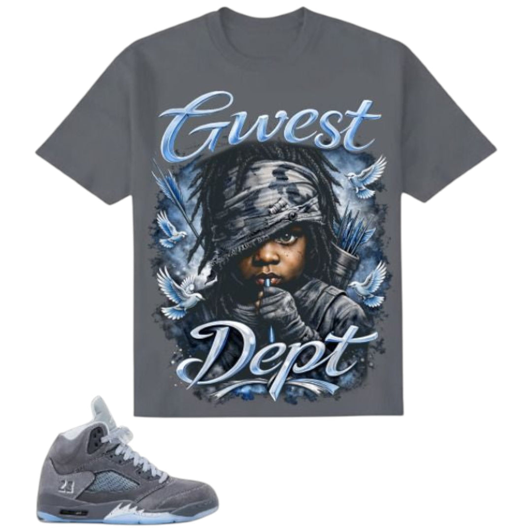 G West Scarface Tee Grey Light Blue