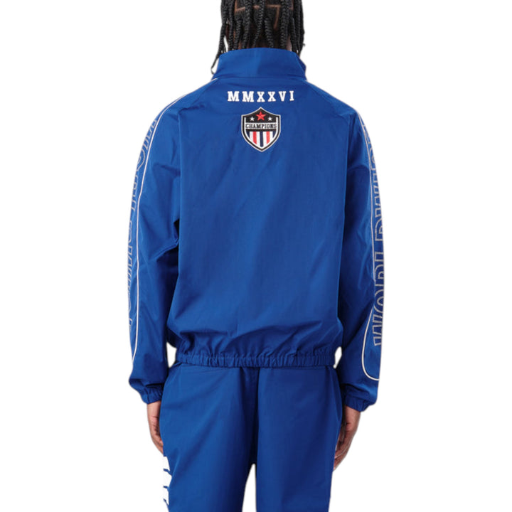 Copper Rivet World Wide Windbreaker Jacket Royal