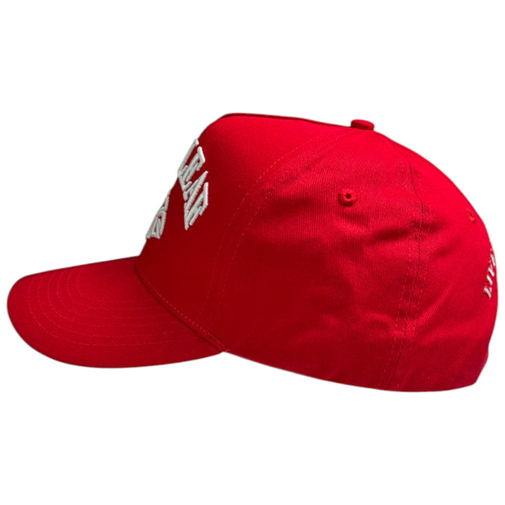 Blac Leaf Logo Core Red Trucker Hat