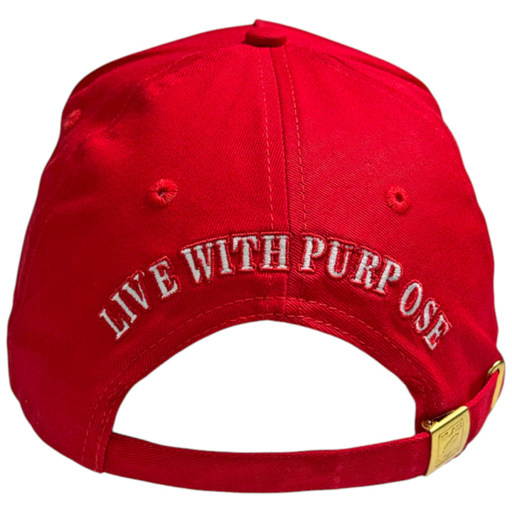 Blac Leaf Logo Core Red Trucker Hat